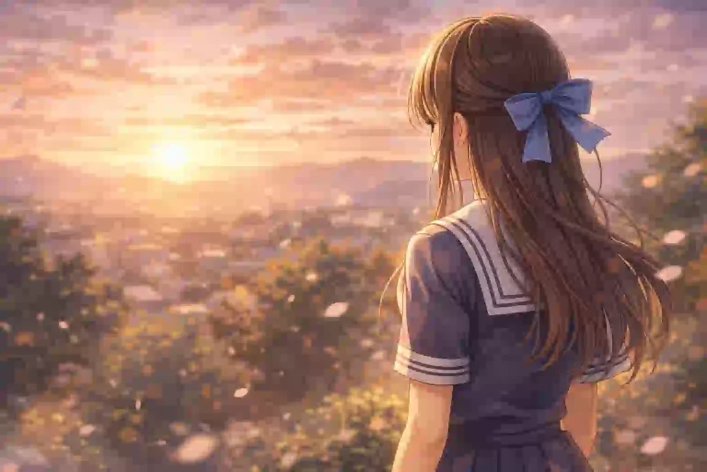 朝前の静かな空と余韻を感じさせる風景