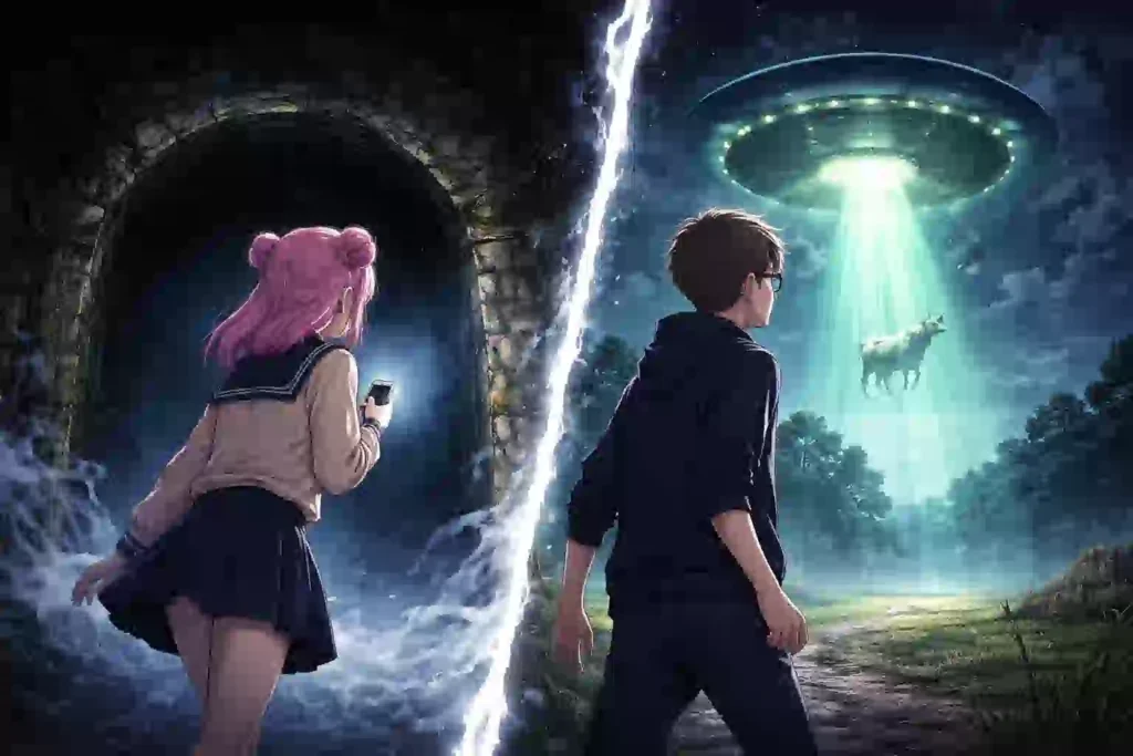 ダンダダン第1話、信じていない側へ踏み込むモモとオカルンの対比