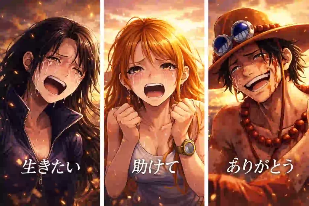 ロビン・ナミ・エースの名言を振り返るラストカット