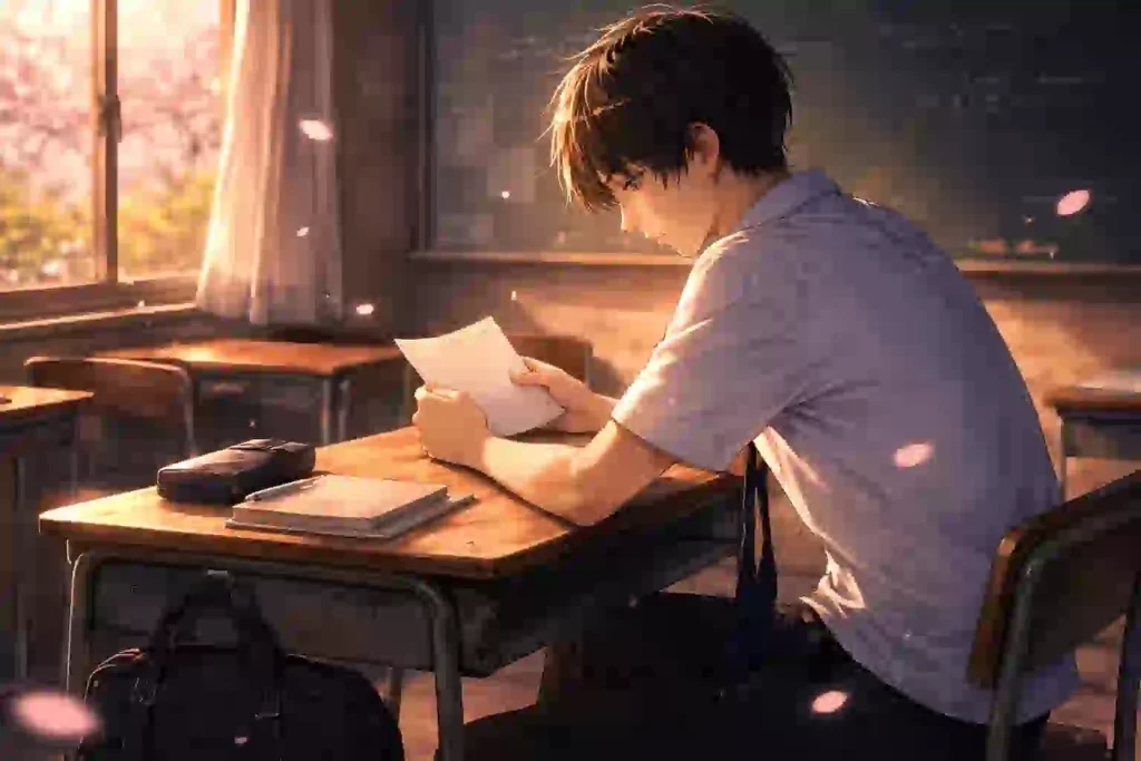 夜の電車内で物思いにふける若い女性のイメージ