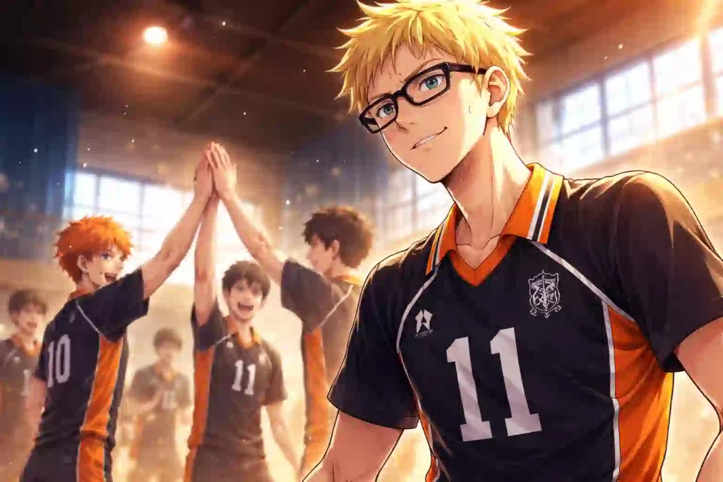 少しだけ踏み込むことで月島蛍の覚醒が形になったことを表すイメージ画像