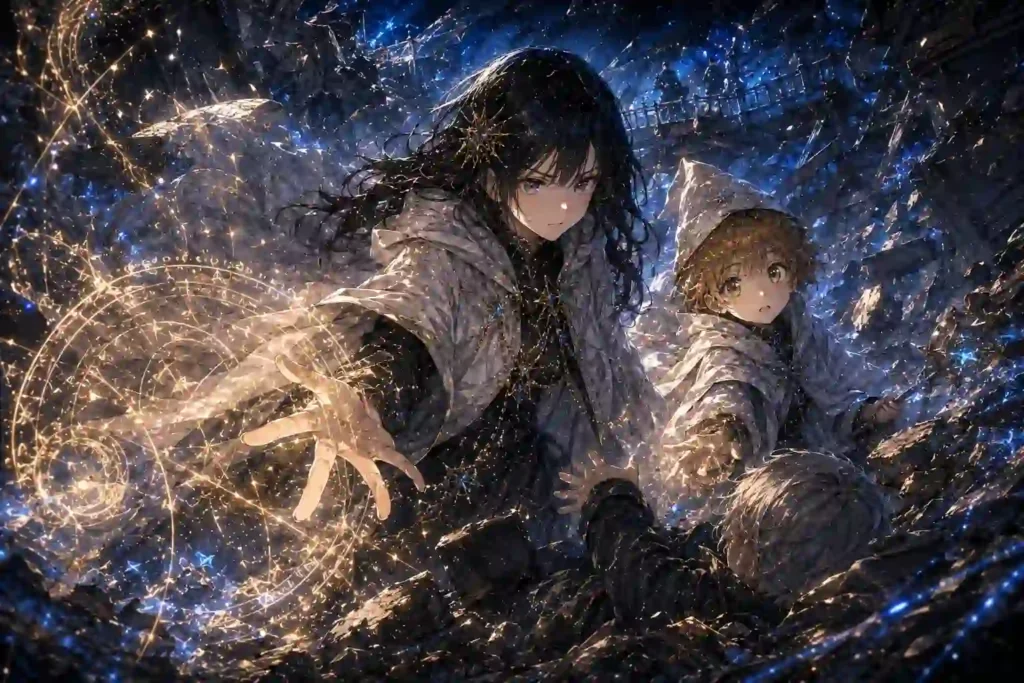 アガットとココがクスタス救助に向かう場面のイメージ