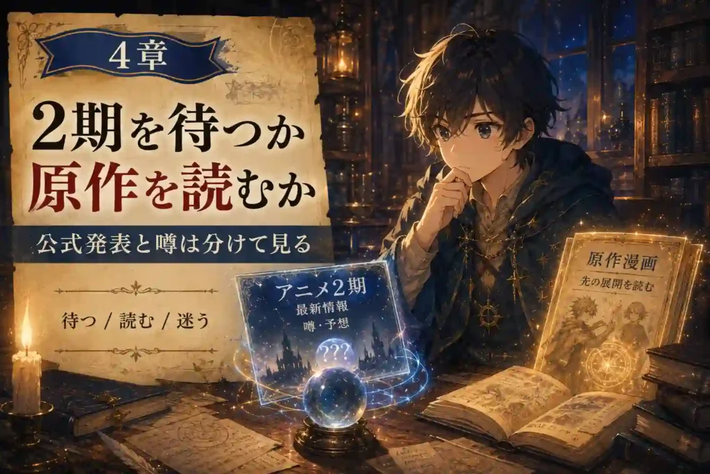とんがり帽子のアトリエのアニメ2期を待つか原作を読むか考察するアイキャッチ画像