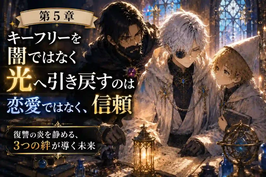 キーフリーを復讐ではなく光へ引き戻す恋愛と信頼の関係